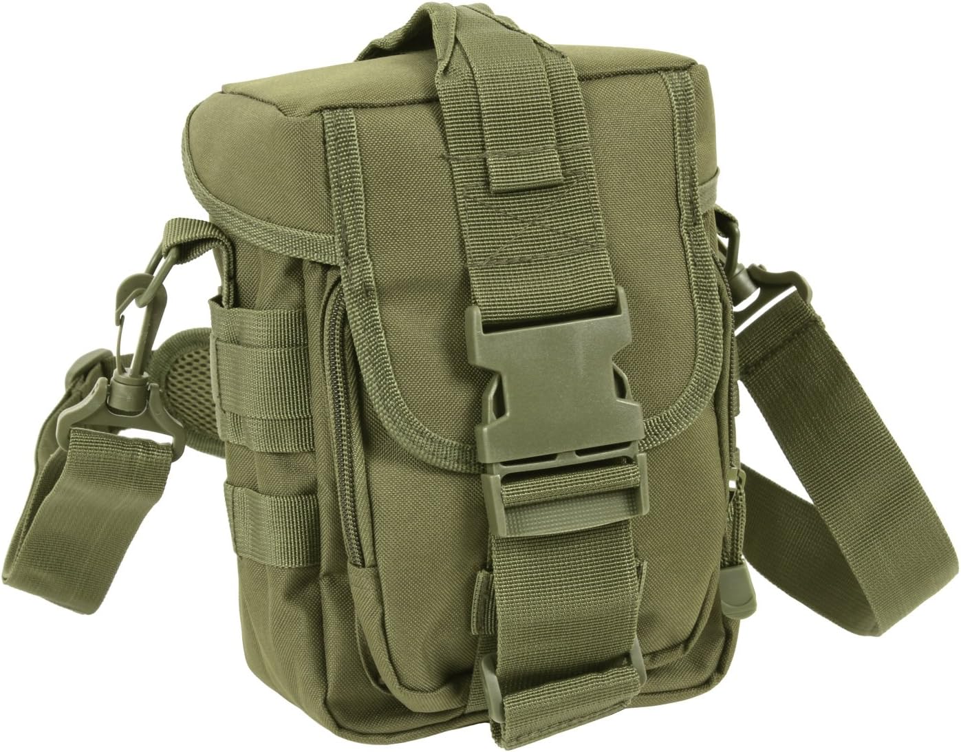 Rothco Flexipack MOLLE Tactical Shoulder Bag Crossbody Bag,Olive Drab