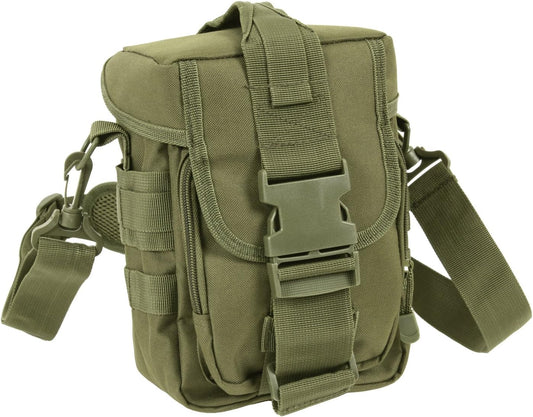 Rothco Flexipack MOLLE Tactical Shoulder Bag Crossbody Bag,Olive Drab