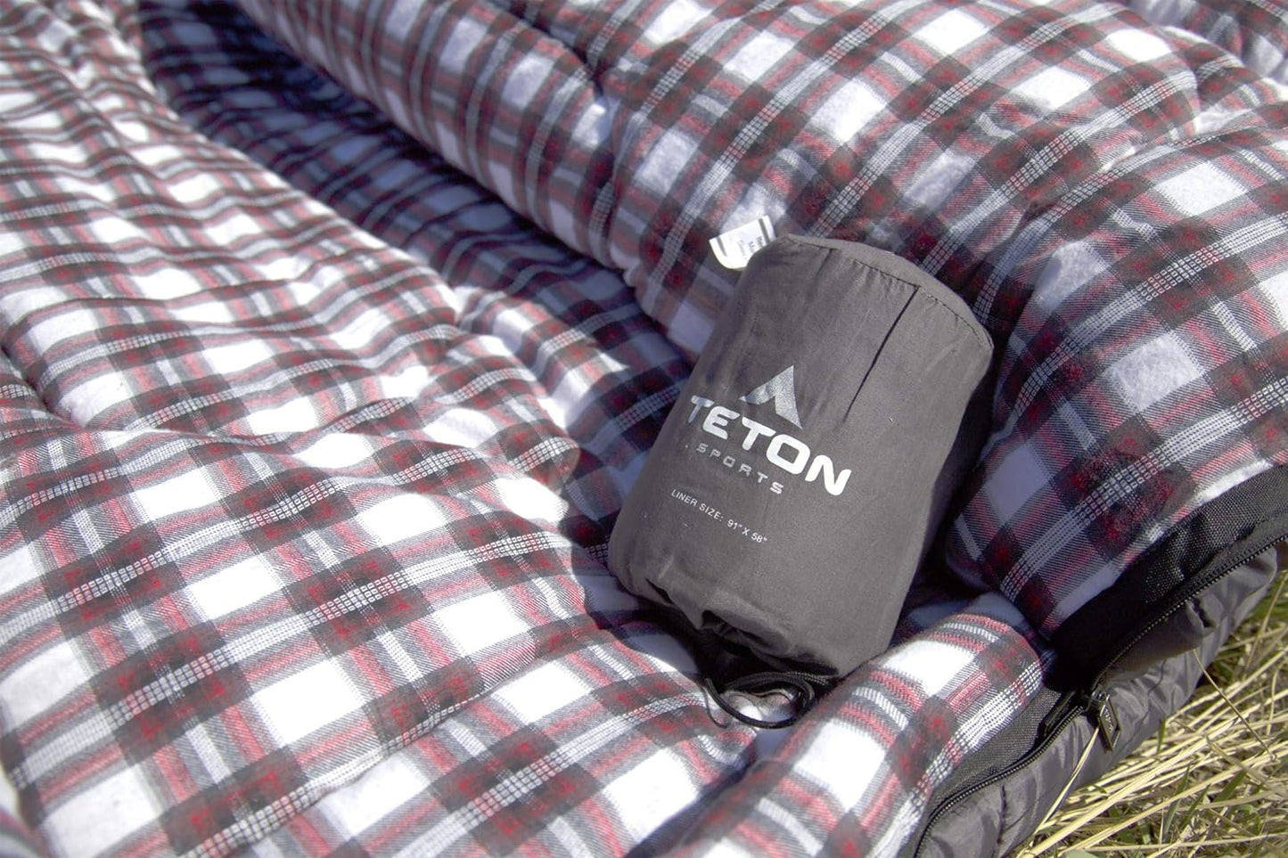 Teton Sleeping Bag Liner; A Clean Sheet Set Anywhere You Go; Perfect for Travel, Camping, and Anytime You’re Away from Home Overnight; Machine Washable; Travel Sheet Set for Your Sleeping Bag