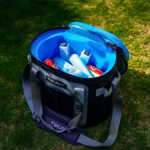 TOURIT Backpack Cooler with Double Decks with Reusable Ice Packs for Coolers Long Lasting