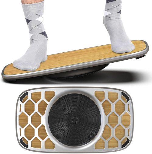 Base+ Standing Desk Balance Board, Anti Fatigue Mat Standing Desk for Office, Wobble Balance Board Exercise Mat for Improved Posture & Focus, Wobble Accessories