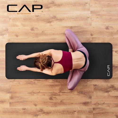 CAP High Density Exercise Mat with strap, 74"x24"x1 - Blue