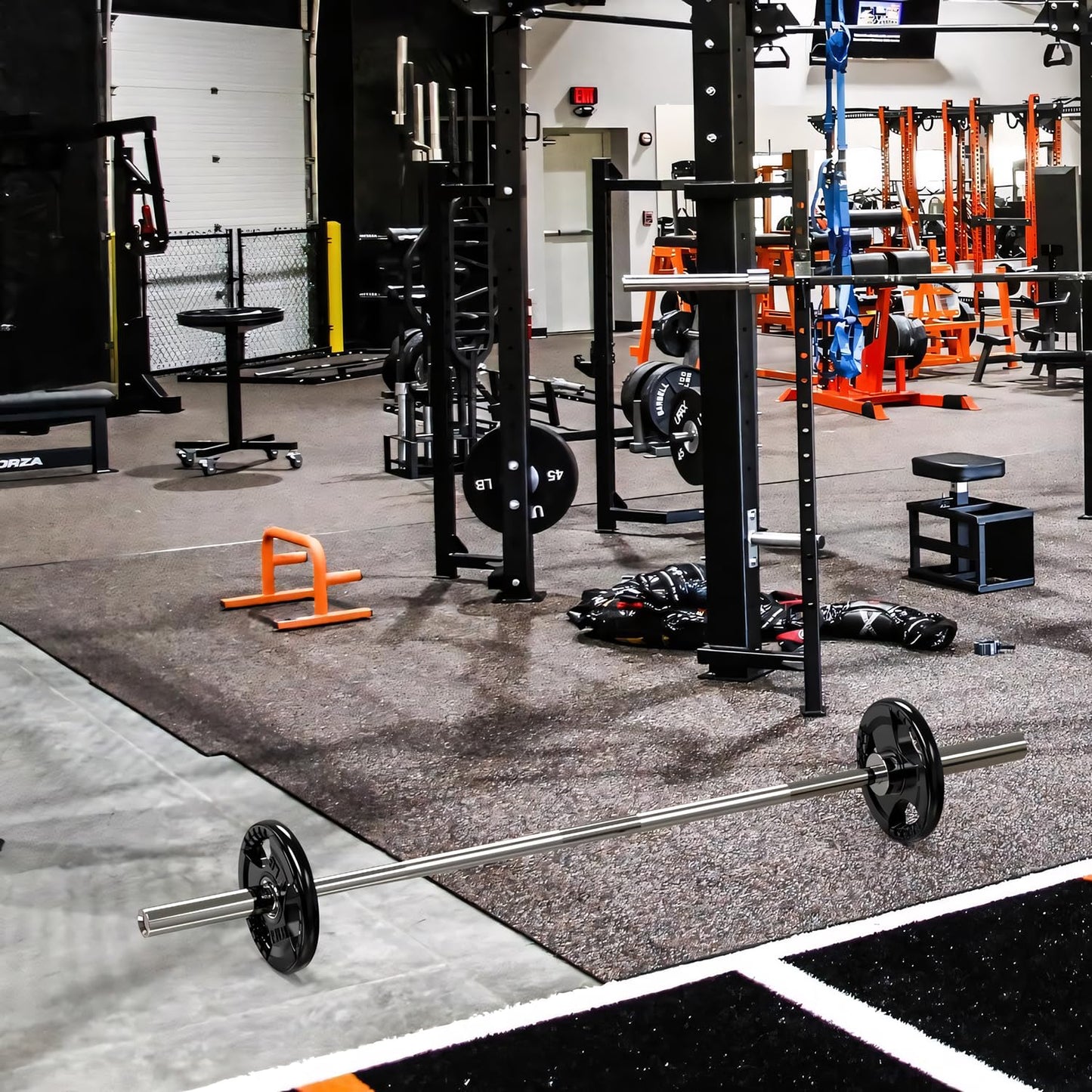 ezbcoaoa Olympic Rubber Grip Plates for Barbell, 2-Inch Weight Plates for Weight lifting and Strength Weights Training in Home & Gym(5LB*4)