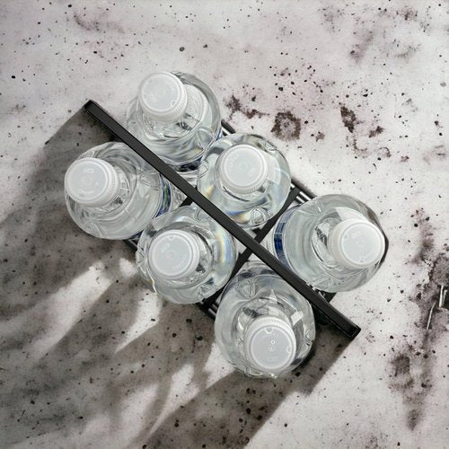 College Instruments Metal Team Sports Water Bottle Carrier - Water Bottle Caddy Storage Orgnizer 6 Bottle Capacity - Squeeze Bottle Caddy for Kitchen Accessories and Picnic