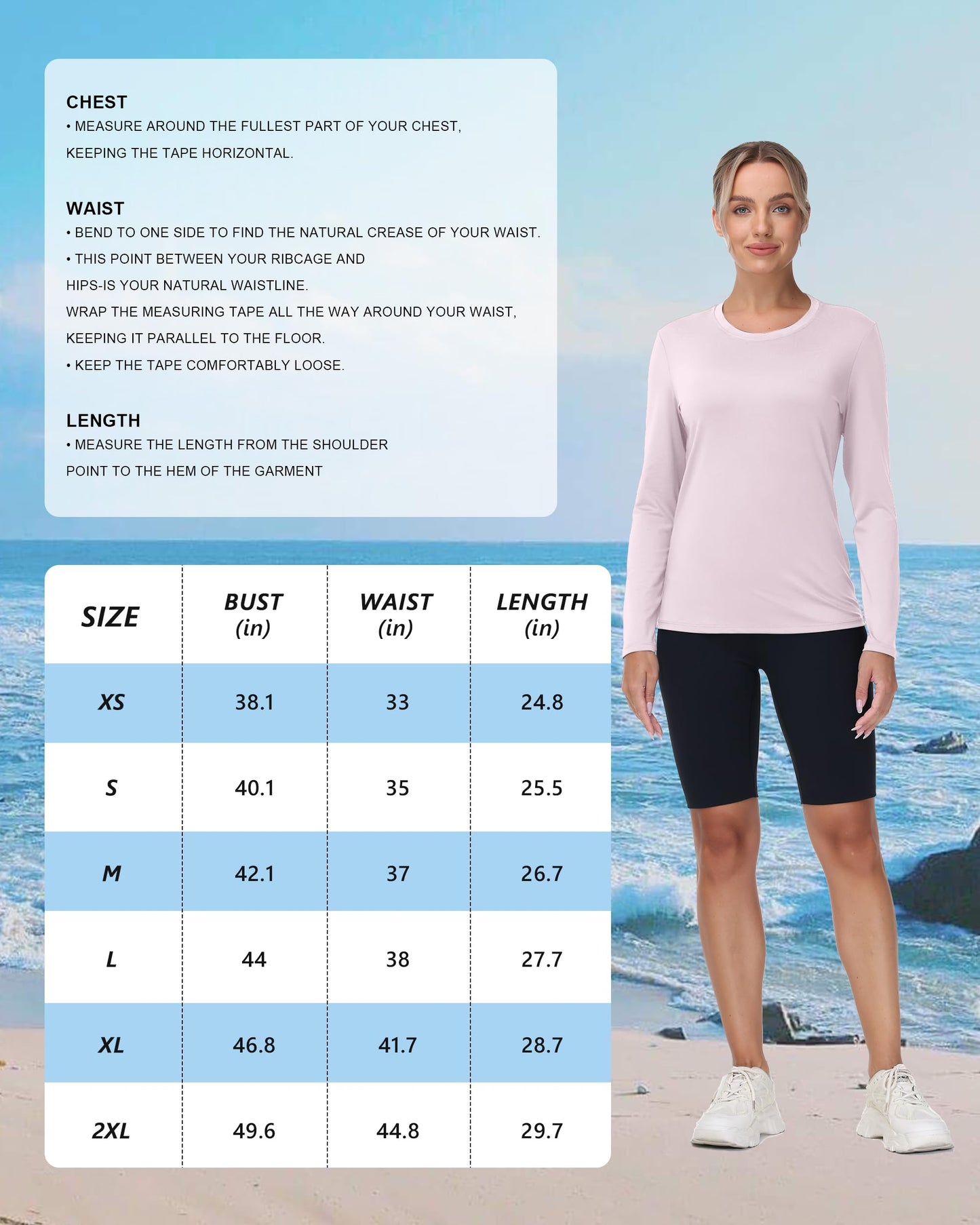 isnowood Women's Sun Protection Long Sleeve Shirts, UPF 50+ UV Swim Rash Guard Shirt, Lightweight Workout Hiking Running Tops