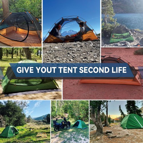 Clostnature Aluminum Tent Poles Replacement - 7001 T6 Heated Lightweight Aluminum Tent Poles, Fits Most Backpacking Tents, Tent Accessories for Camping, Hiking, Outdoor, Awning