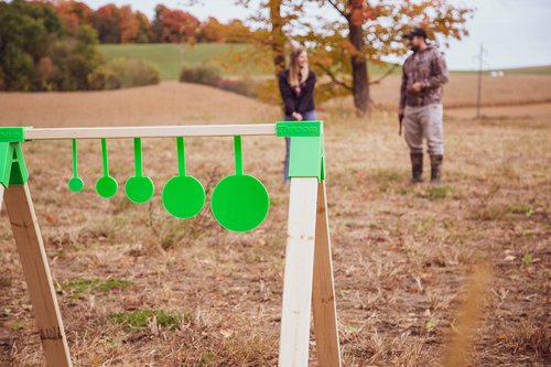 Throom - Reactive Self Healing Targets for Shooting, Set of 3 HangTuff Targets, Hanging Gun Target for Pistol or Rifle, for Indoor and Outdoor Range, Ricochet Free
