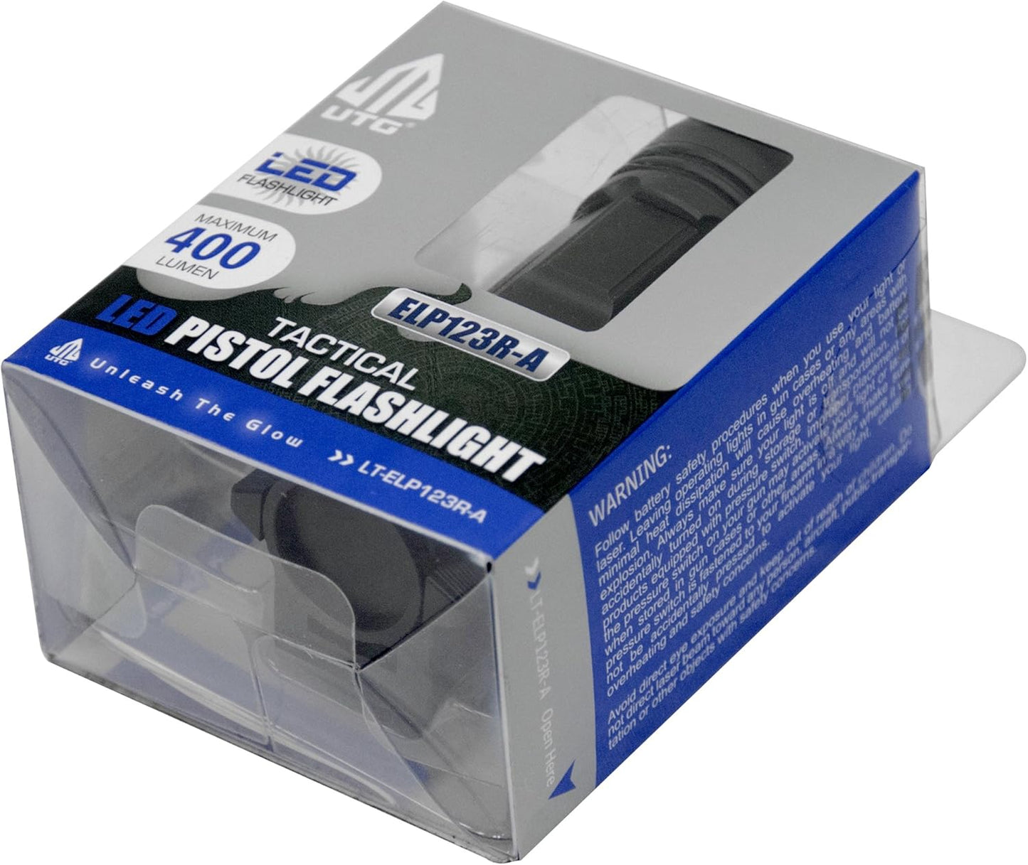 UTG LT-ELP123R-A 400 lm Sub-Compact LED AMBI Pistol Light,Black