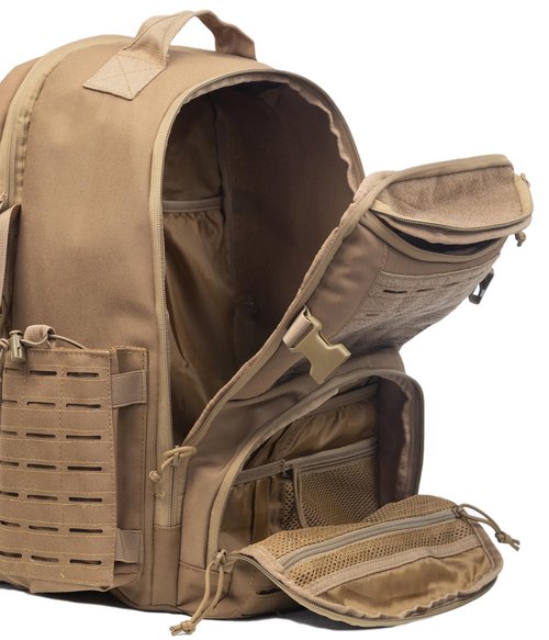 GZ XINXING Large 3 day Molle Assault Pack Military Tactical Army Backpack Bug Out Bag Rucksack Daypack (Tan)