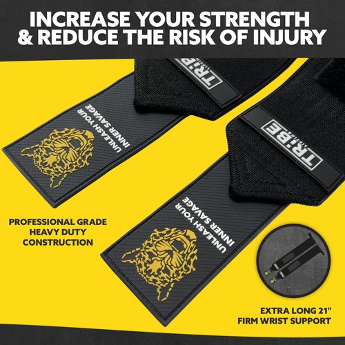 Workout Set of 5 Pull-Up Bands, Rubber Handles, Door Anchor, 5 Fabric Resistance Bands, Wrist Wraps and Wrist Straps (Multicolor)