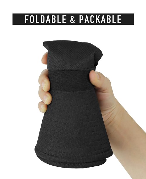 Koreshion Men Sun Hat UV UPF Wide Brim Summer Hat Waterproof Breathable Fishing Hat Adjustable Foldable Boonie Cap Outdoor Beach Hiking Safari Golf Black