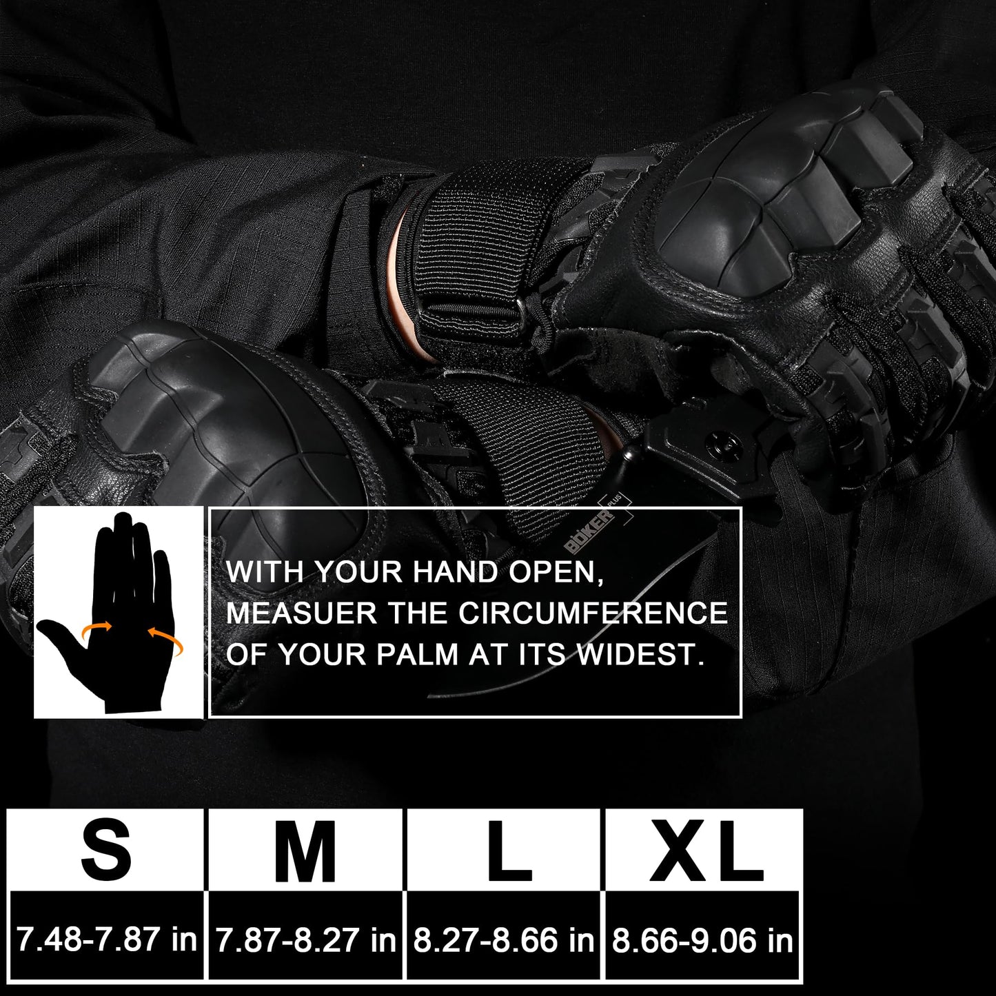 WTACTFUL Touch Screen Motorcycle Tactical Gloves for Men Airsoft Paintball Gear MTB Bike Cycling Cross-Country Motorbike ATV Hunting Hiking Riding Driving Work Outdoor Full Finger Gloves S Black