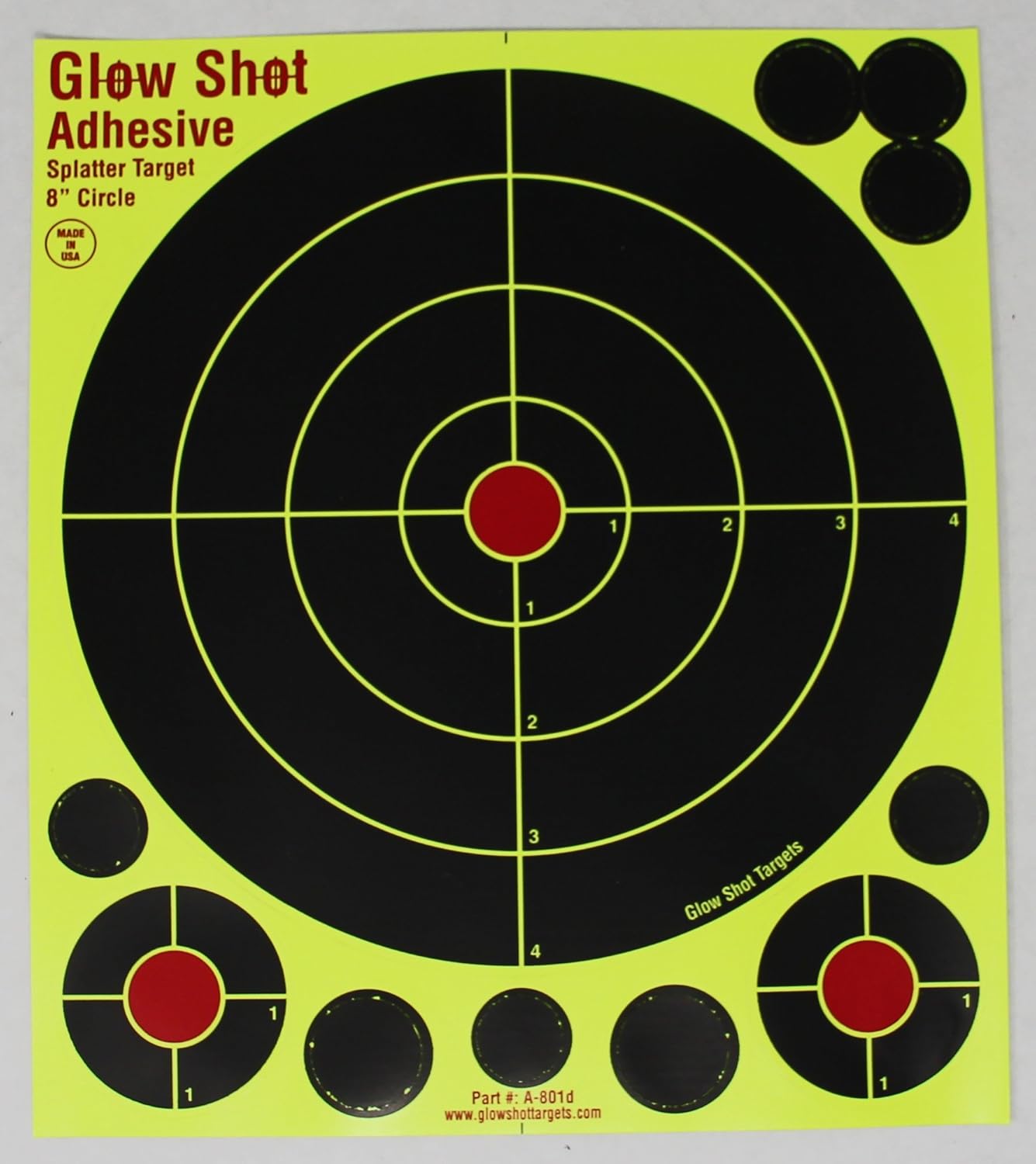 50 Pack - 10" Reactive Splatter Targets - Glowshot - Multi Color - Gun and Rifle Targets - Glow Shot