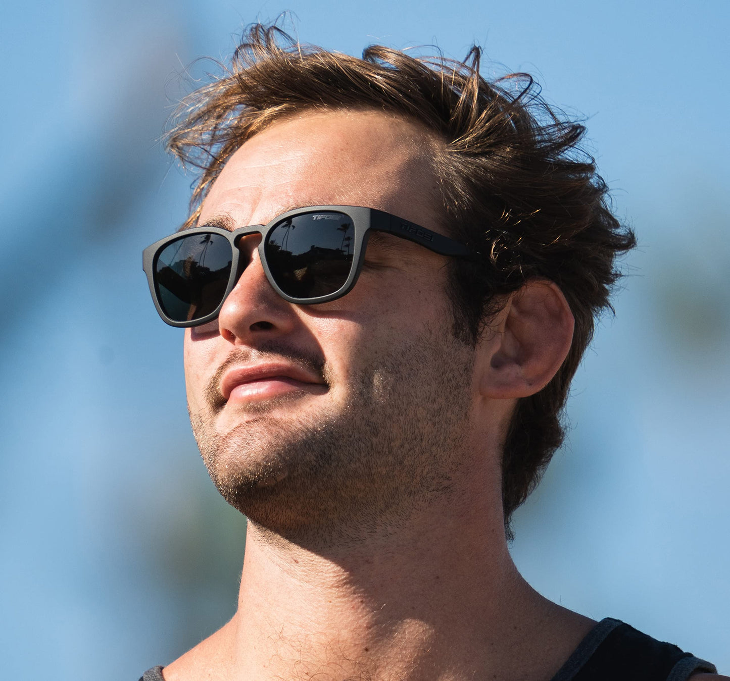 Tifosi Optics Smirk Sunglasses (Blackout, Smoke Polarized)
