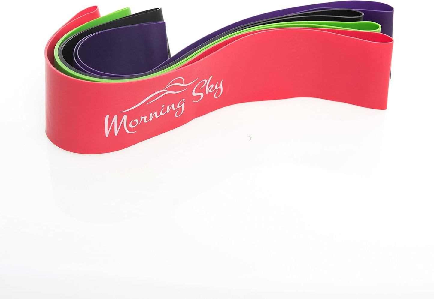 Physical Therapy Resistance Bands by Morning Sky - 12-inch Loop Bands with Instructional Guide and Carrying Bag, Best for Strengthening, Stretching, Yoga, Physical Therapy Rehab, Home Fitness