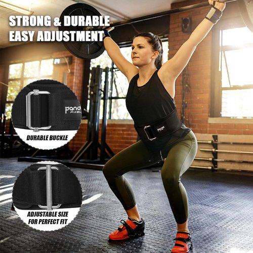 Weight Lifting Belt, PIXEL PANDA Self-Locking Weightlifting Belt, Weight Lifting belts, Premium Gym Belt for Men and Women, Professional Powerlifting Belt for Workout Fitness Squats Deadlifts Bodybuilding (Medium (29-34"/75-88CM), Black)