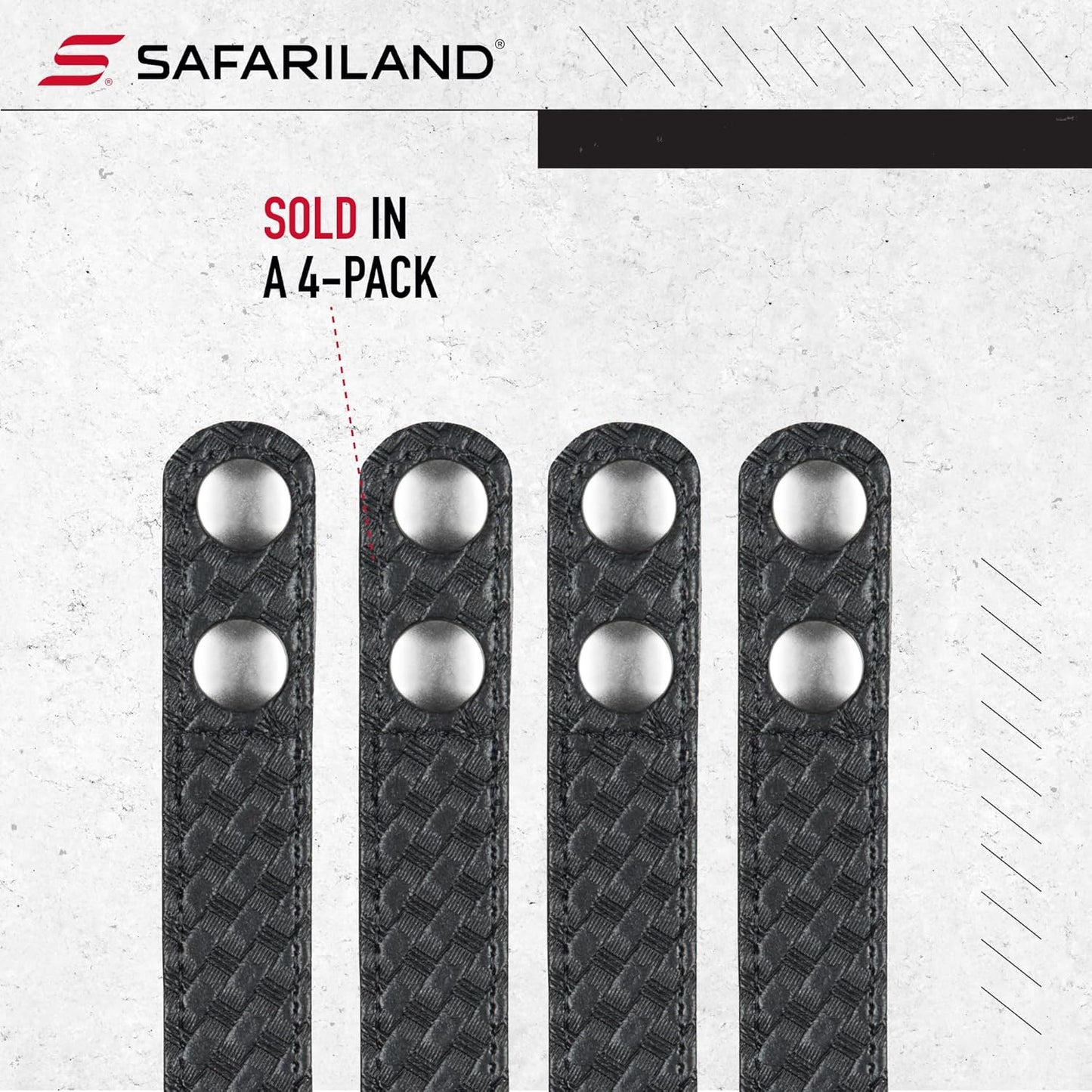 BIANCHI 7906 AccuMold Elite Belt Keeper, 1 Inch (25MM) Width, Pack of 4, Fits 2.25 Inch Belt