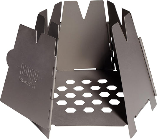 Vargo Hexagon Backpacking Wood Stove - Stainless Steel Camping Stove for Outdoor Cooking and Survival