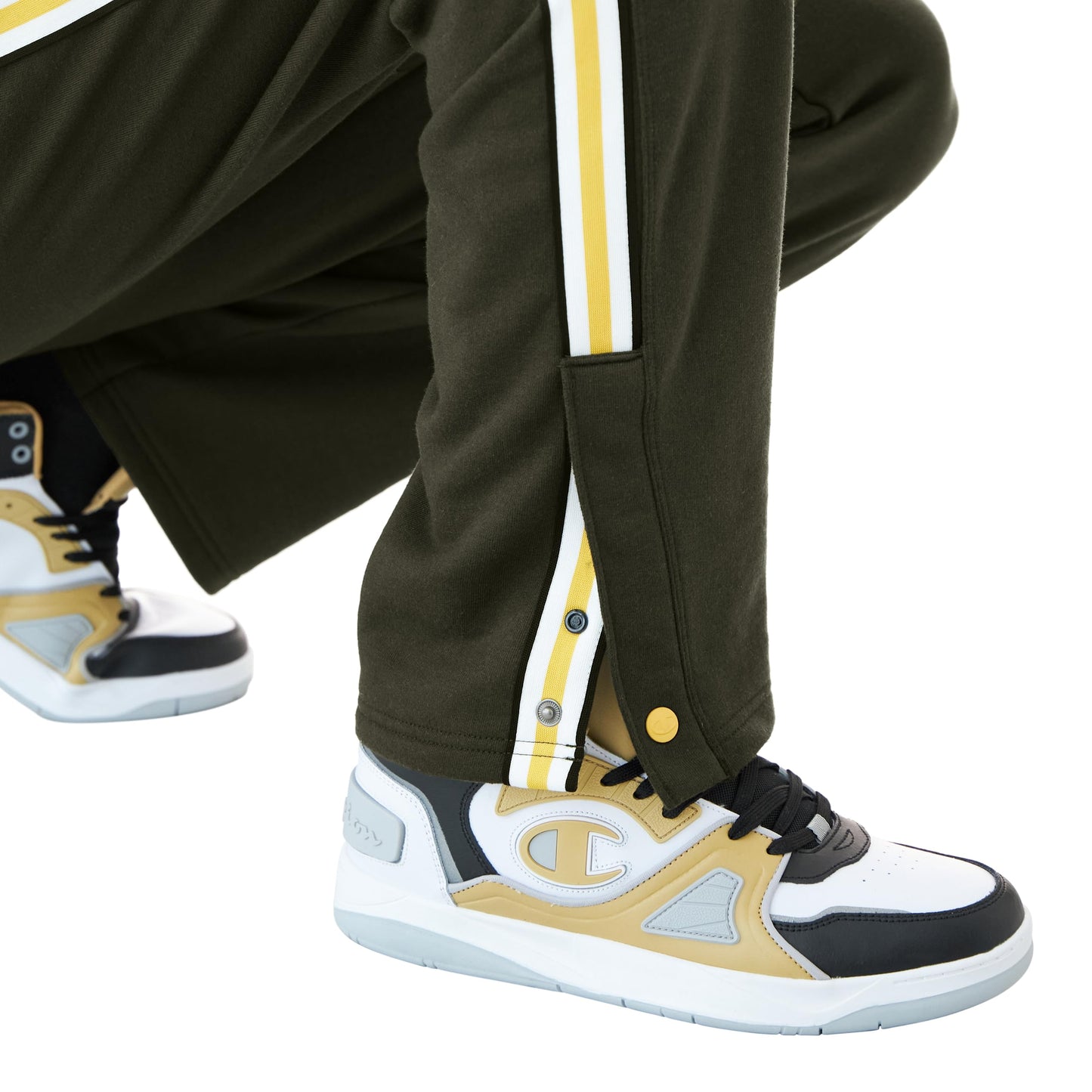 Champion Men's Snap Away Pants, Powerblend, Fleece Taped Tear Away Pants for Men, 32"