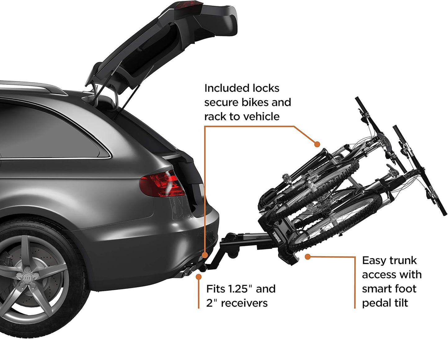 Thule EasyFold XT 2 Hitch Bike Rack , Black