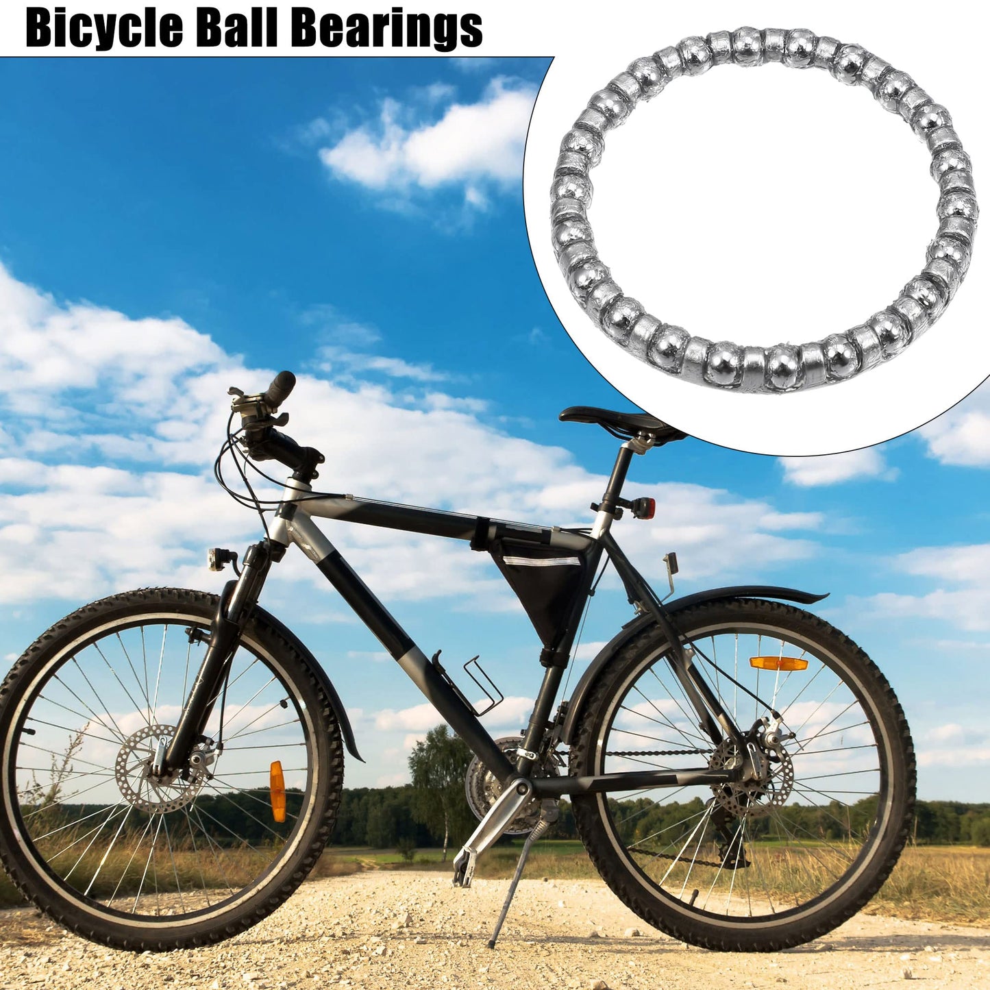 X AUTOHAUX 2 Pcs 3.97mm x 22 Ball Bearings Cages Crank Bearings Wheel Bearing Retainer for Bicycle