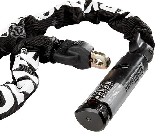 Kryptonite Kryptolok 990 Combo Bike Chain Lock, 3 Feet Long Heavy Duty Anti-Theft Sold Secure Gold Bicycle Chain Lock, 5-Digit Resettable Combination Lock for E-Bike Scooter Road Mountain Bikes