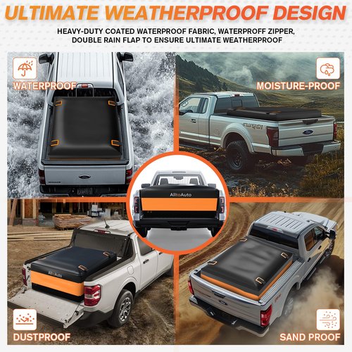 Truck Bed Cargo Bag Plus, 35 Cubic Feet (58''x48''x22''), Foldable, 100% Waterproof Heavy Duty PVC, Fits Any Truck with 4 Stretch Cord, Simple and Convenient for Installation