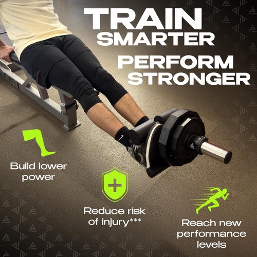 Premium Tib Bar Calf Workout Equipment - Anterior Tibialis Trainer Tibia Dorsi Calf Raise Machine - Tibialis Bar Knees Over Toes Equipment for Calves/Shins/Ankles, Fits 2" Olympic Weight Plates