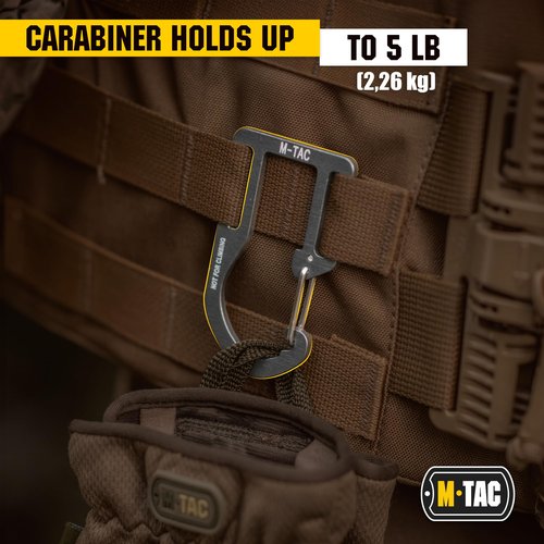 M-Tac Carabiner Clip Molle Compatible Snap Hook for Tactical Vest Backpack D-Ring