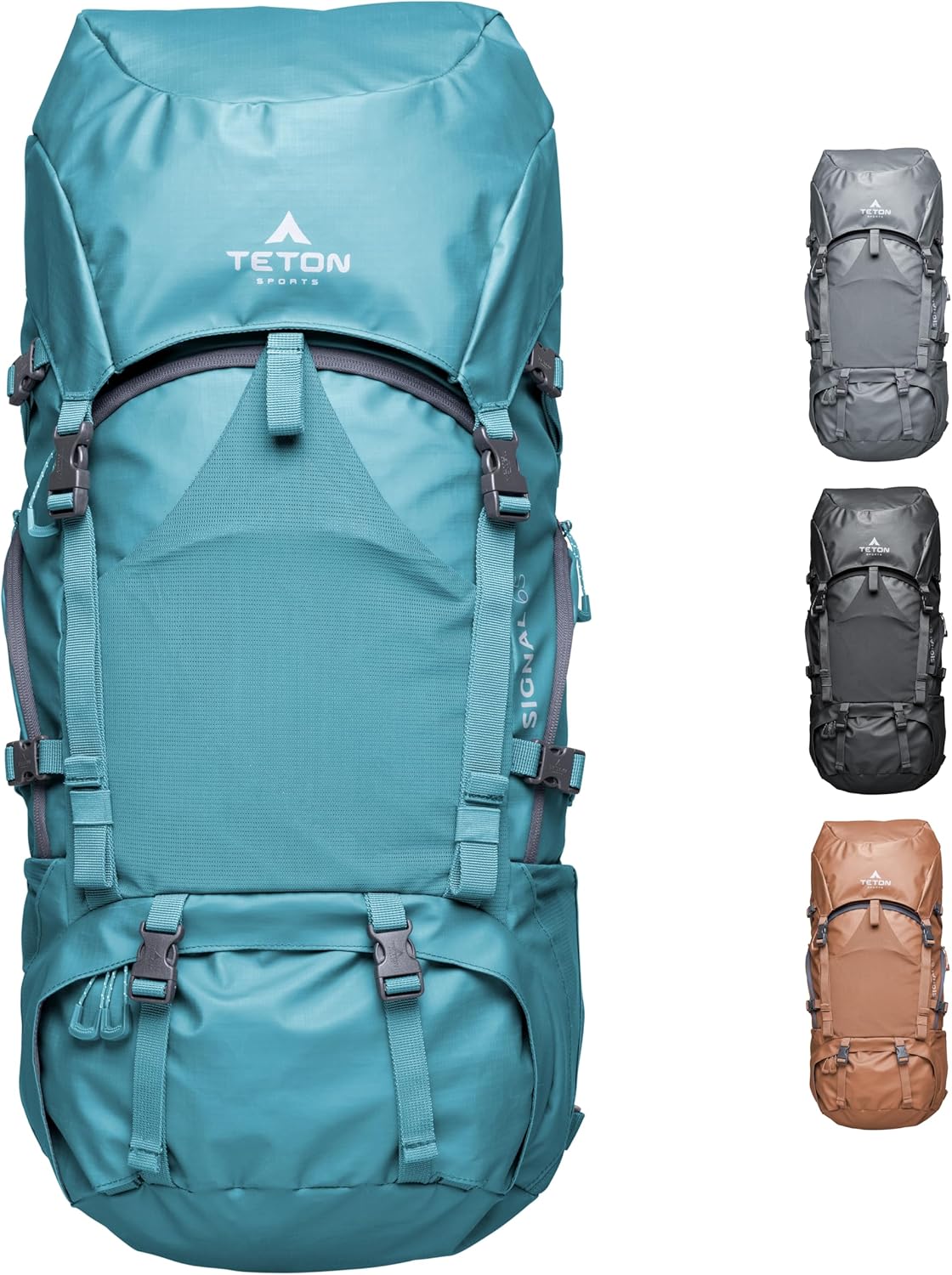 TETON Sports Hiker 3700 Ultralight Internal Frame High-Performance Backpack for Hiking, Camping, Travel, and Outdoor Activities; 60L, Navy