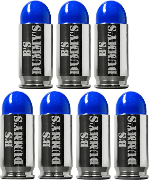 B's Dry Fire Snap Caps - A.K.A. B's Dummy's - Dummy 380 Auto Training Caps (7 Pack) (Blue Nickel)