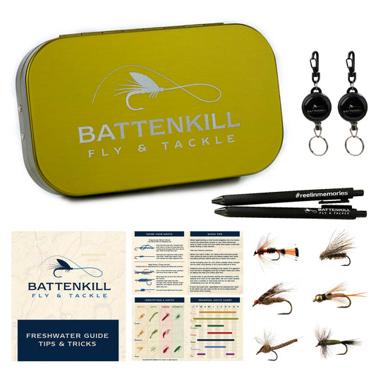 Fly Fishing Flies - Fly Fishing Accessories - Fishing Kit, Trout Lures, Topwater Bass Lures, Popper Fishing Lure, Freshwater Fishing Lures, Gear (Fly Box Plus 30 Premium Hand Tied Dry and Wet Flies)