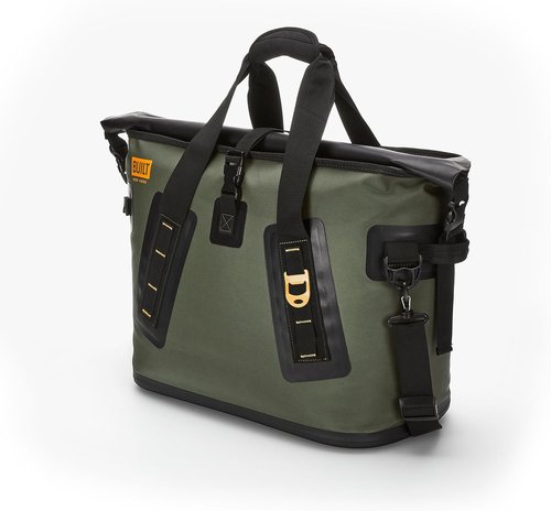 BUILT Large Welded Soft Portable Cooler with Wide Mouth Opening - Insulated and Leak-Proof Olive 5213958