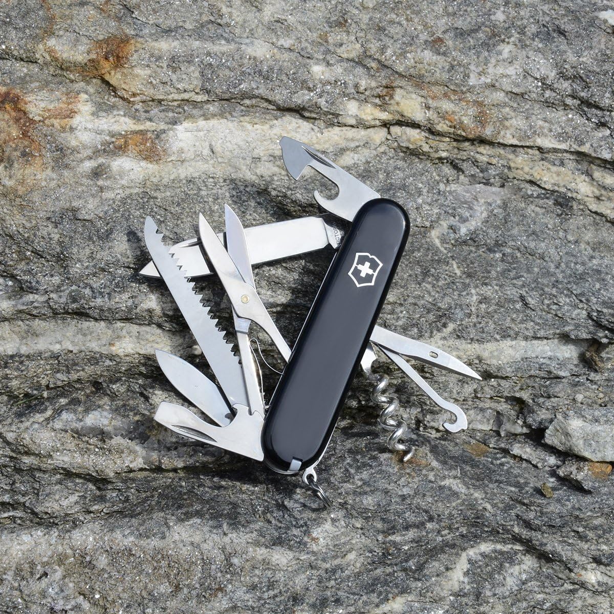 Victorinox Swiss Army Huntsman Multi-Tool Pocket Knife in Red