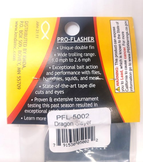 Pro King 8" Fin Flasher - Dragon Slayer PFL-5002