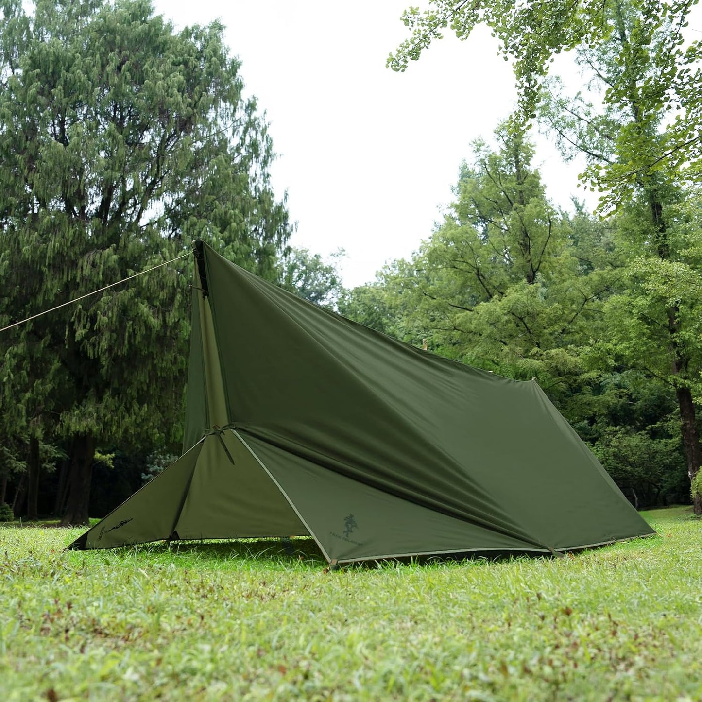 FREE SOLDIER Waterproof Portable Tarp Multifunctional Outdoor Camping Traveling Awning Backpacking Tarp Shelter Rain (Brown 10×10.5ft)