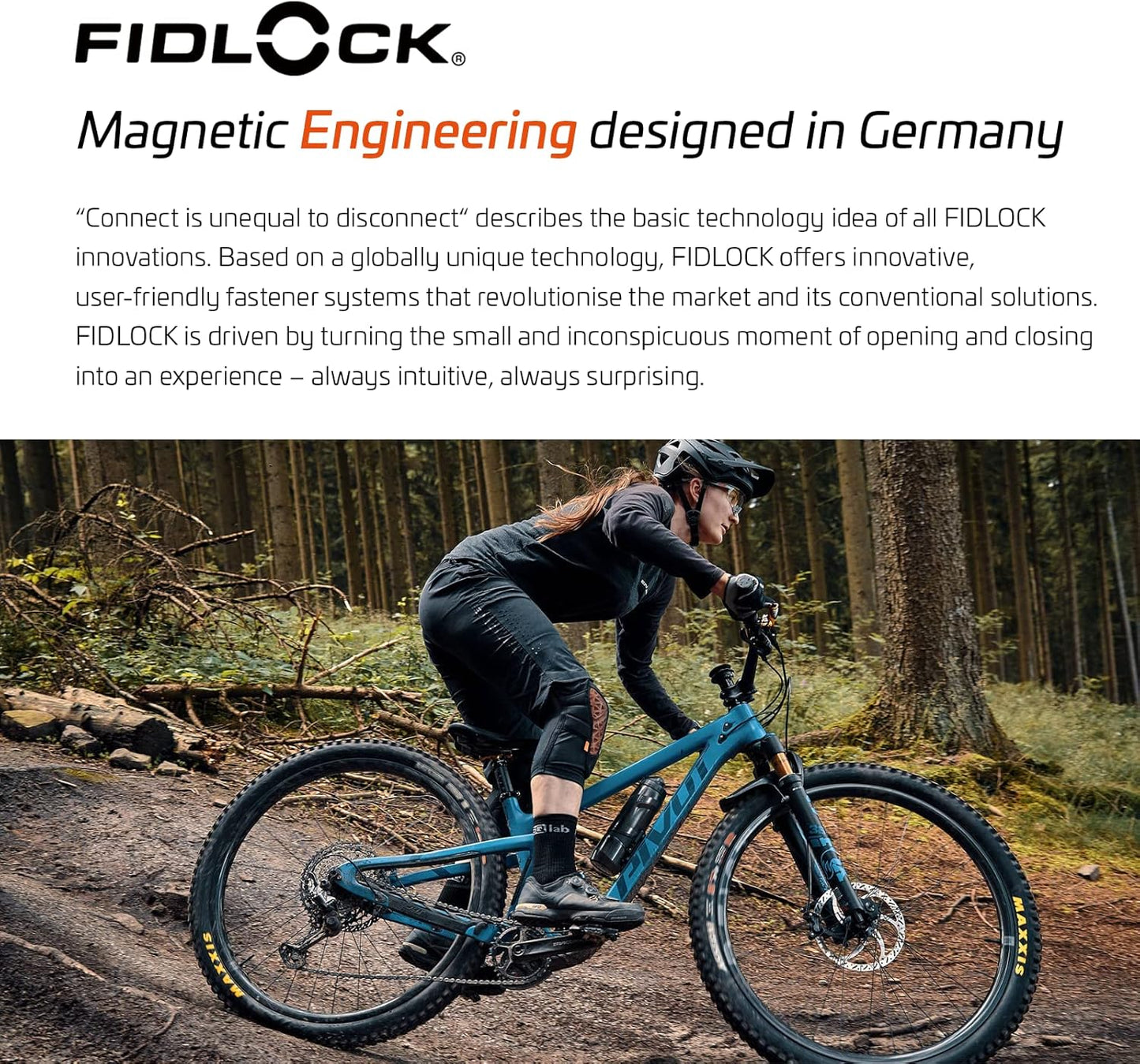 FIDLOCK Twist Replacement Bottle 450ml/15oz | Includes Twist Bottle Only (Twist Base Not Included) | Smoke