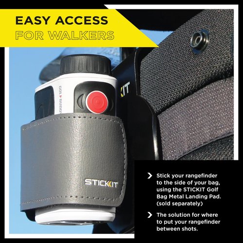 STICKIT Magnetic Rangefinder Strap, Green Camo | Fits 50+ Models | Strong Magnet for Golf Cart & Club Attachment | Slim, Adjustable, and Secure Design | Rangefinder Not Included