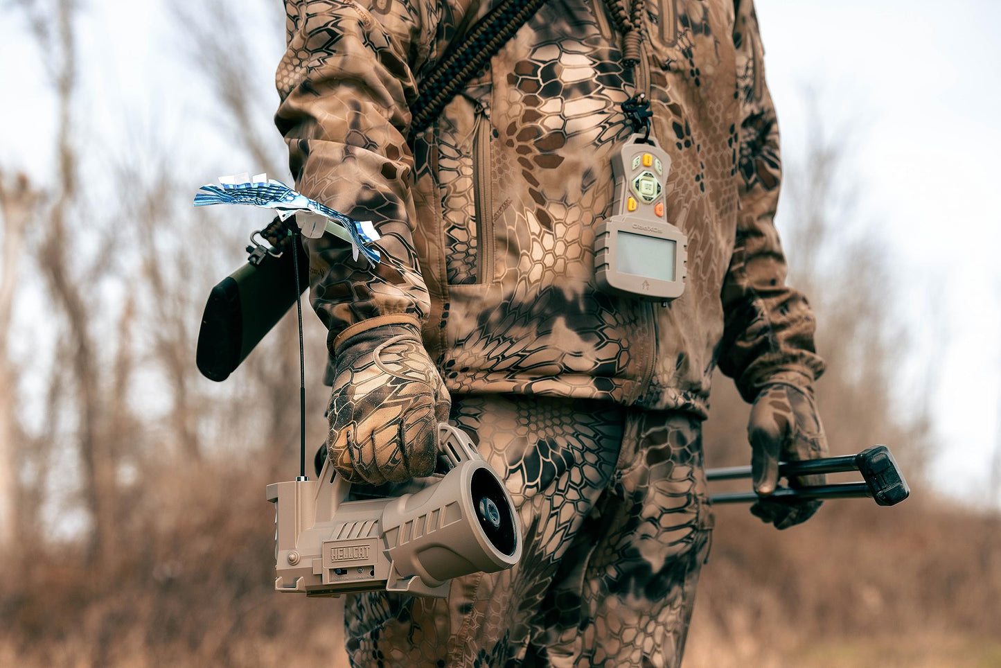 FOXPRO Hellcat American Made Electronic Predator Call Remote Operated and Programmable Coyote, Fox, Crow, Hog Call for Hunting