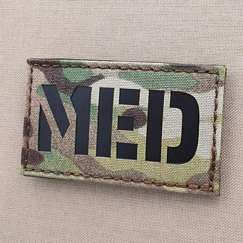 MED Medic EMS Infrared IR Lasercut Patch (Ranger Green)