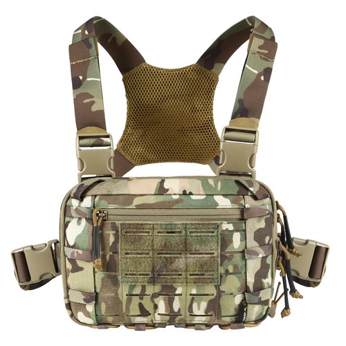 VOTAGOO GEAR Tactical Chest Pack EDC Chest Bag 2L Utility Molle Chest Rig Pouch with CCW Compartment Adjustable Harness for Outdoor (CP)