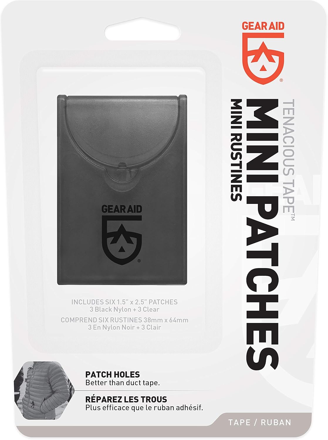 Tenacious Tape Mini Patches for Quick Repairs – Peel-and-Stick Adhesive for Jackets, Tents, & Gear