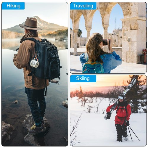 PATIKIL 2.5CM Water Bottle Lanyard, 10 Pcs Adjustable Holder Shoulder Strap with White Ring Buckle Carrier Clips for Hiking Walking Outdoor, Grey