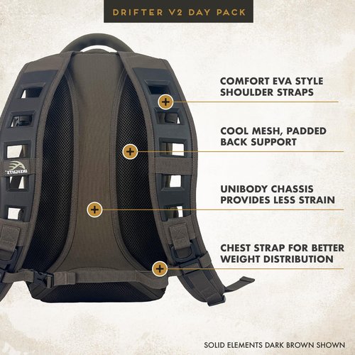 Insights Hunting by frogg toggs The V2 Drifter Backpack, Lightweight Camouflaged Day Pack holds Decoy, two H20 Bottles, Realtree APX