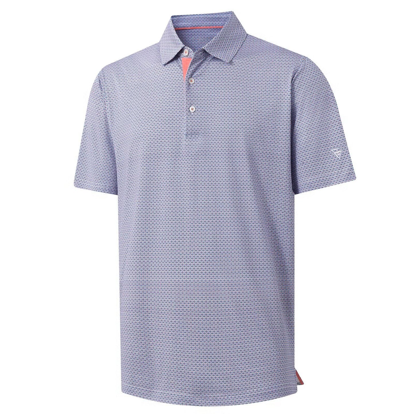 M MAELREG Polo Shirts for Men Quick Dry Fit Short Sleeve Performance Moisture Wicking Print Men’s Golf Shirts