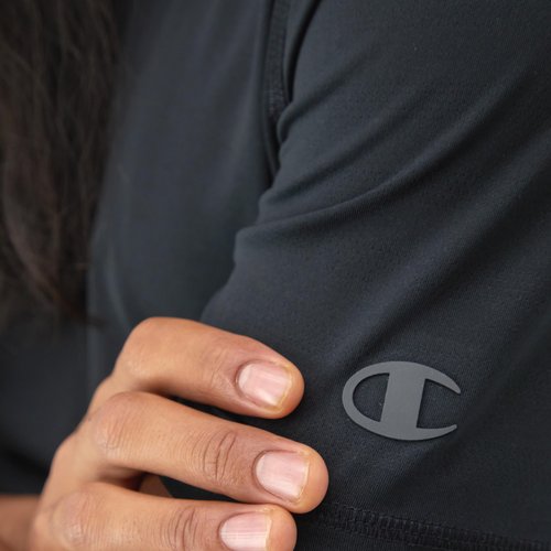 Champion, MVP, Moisture Wicking, Anti Odor, Lightweight T-Shirt for Men, Black, Medium