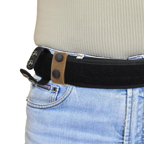 uxcell Duty Belt, 4Pcs - Fabric Belt Keepers with Double Snaps, Nylon Wide Belt Loop Accessories for Security Guard Equipment (Army Green)