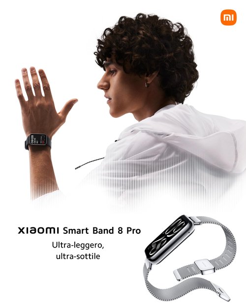 Xiaomi Smart Band 8 Pro Fitness Tracker, 1.74" AMOLED Display, Up to 20 Days Battery, 5ATM, Sleep and Heart Rate Monitoring, 150+ Training Modes, Pedometer, Black