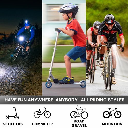 UWILE Ultra Bright Bike Taillight for Road Safety. Red Rechargeable Led Rear Light for seatpost Handlebar and Helmet. Day and Night Riding. Flex mounting Bicycle Road MTB eBike Scooter