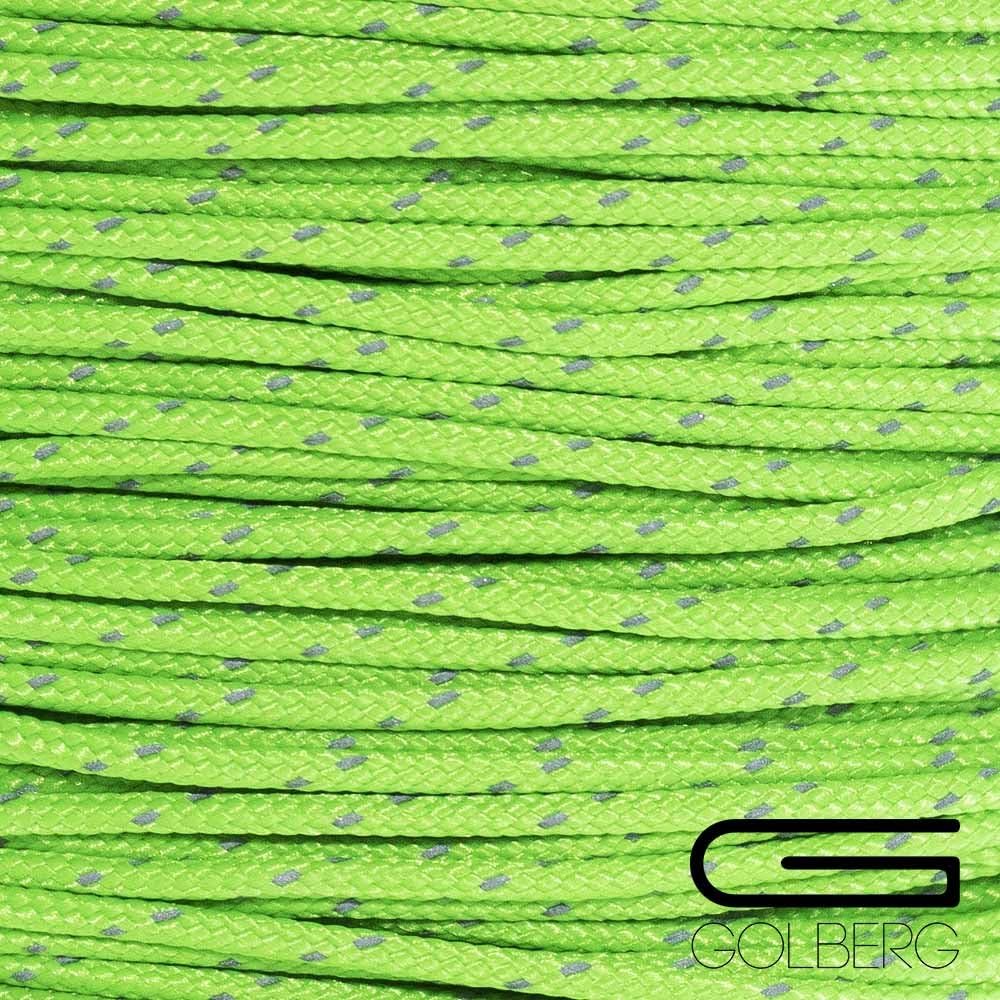 GOLBERG G 1.8mm Fluorescent Reflective 95lb Paracord – 20 Meters – Perfect for Guyline, Tent Rope, Camping, Hiking – (Reflective Neon Orange)